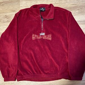 Antigua Vintage Cleveland Cavaliers Deep Red Fleece Pullover